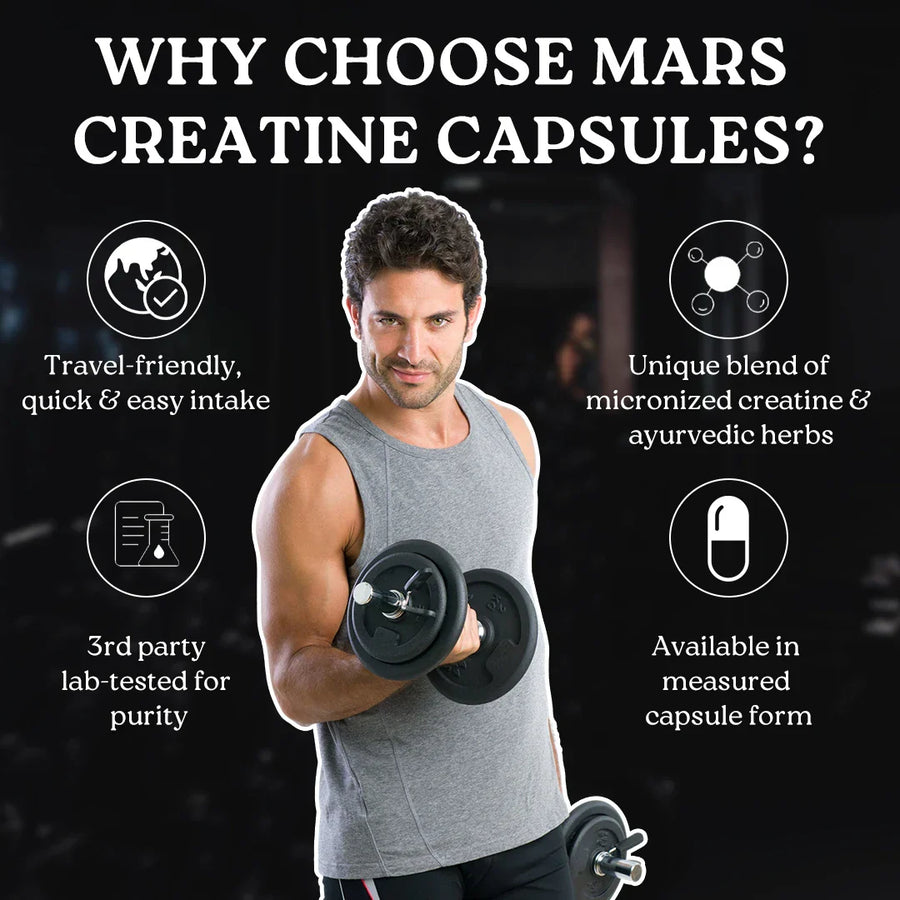 Mars Creatine Monohydrate | Shilajit for Strength & Recovery - Mars by ...