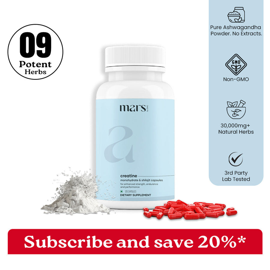 Mars Creatine Monohydrate | Shilajit for Strength & Recovery - Mars by ...