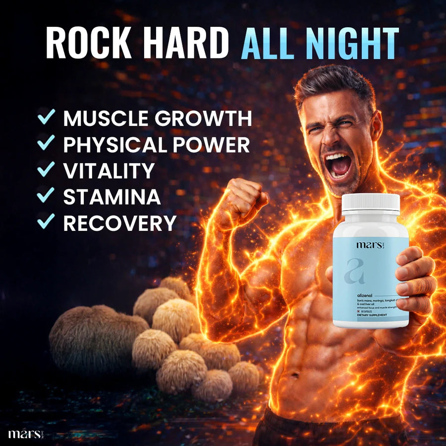 Mars Alizenol - Powered By Tongkat Ali, Moringa, Lions Mane – Mars ...
