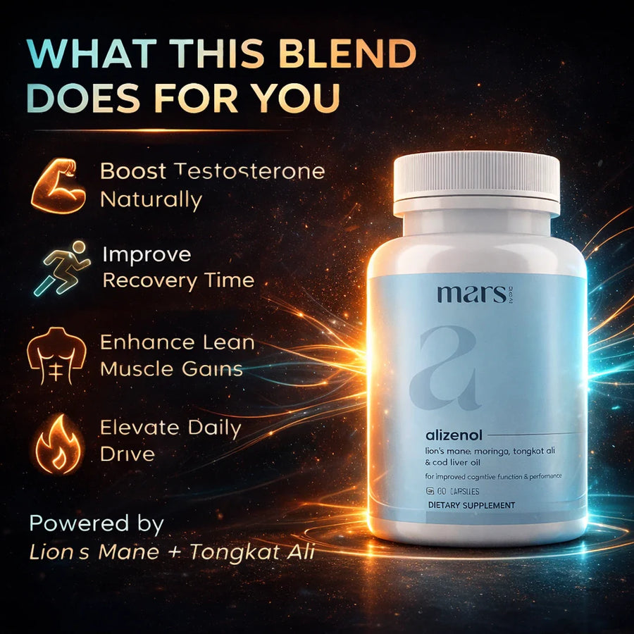 Mars Alizenol - Powered By Tongkat Ali, Moringa, Lions Mane – Mars ...